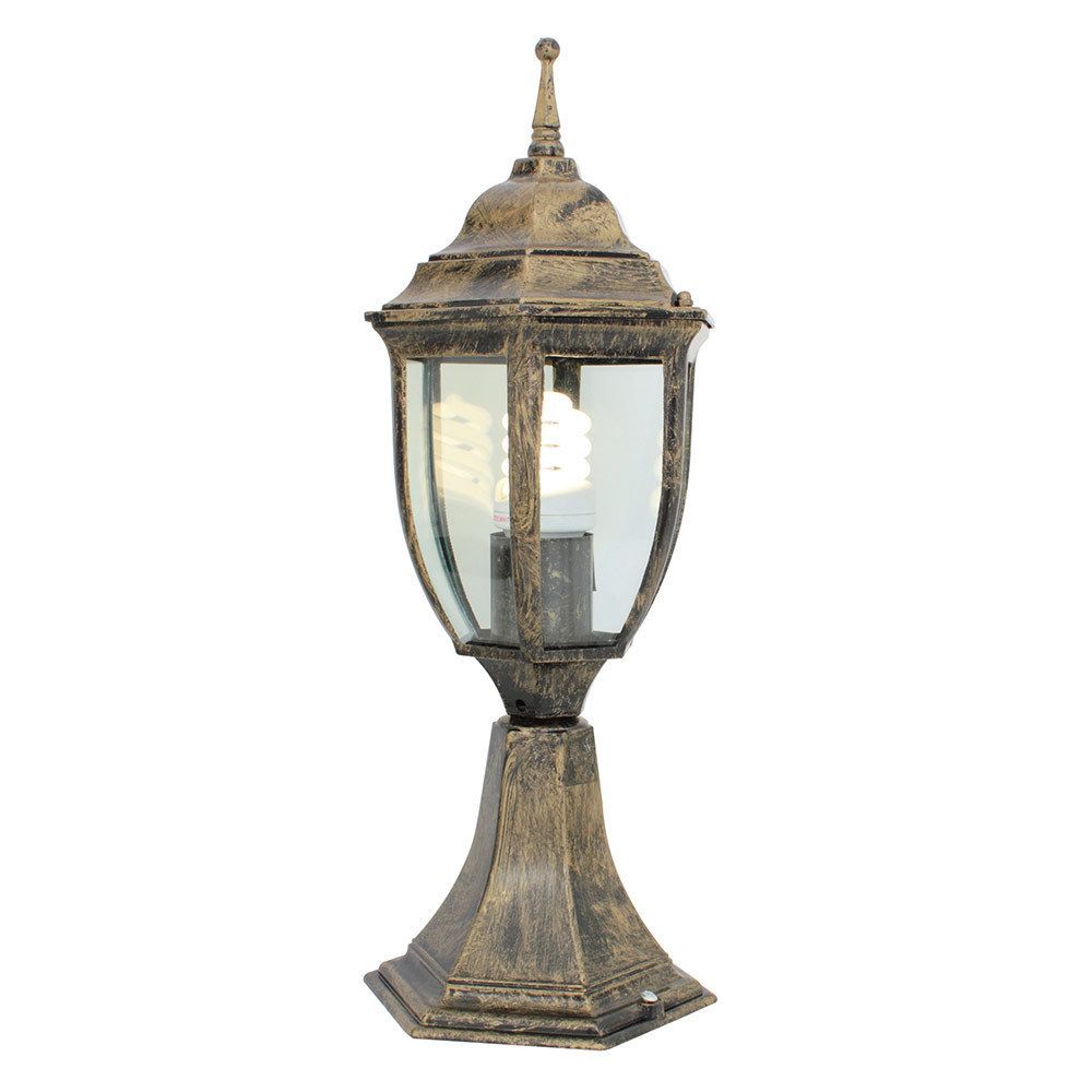 Eurolux black gold wall light, front view
