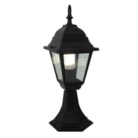 Eurolux black wall light, front view
