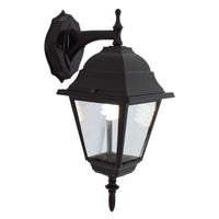 Eurolux black wall light, front view