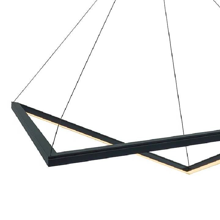 Eurolux black pendant light shown in its packaging