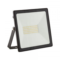 Eurolux black floodlight, front view