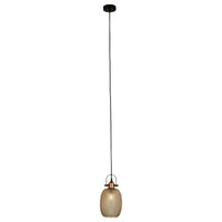 Eurolux black pendant light, front view