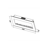 Radiant heater, front view