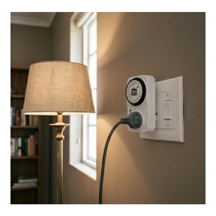 Radiant lighting timer installed and lit