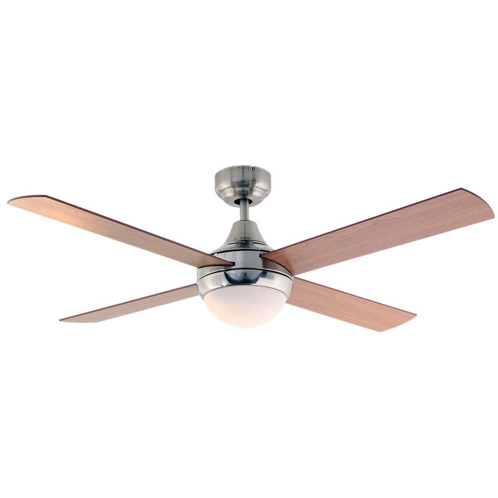 Eurolux silver & brown fan, front view