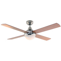 Eurolux silver & brown fan, front view