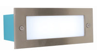 Eurolux satin chrome ground light shown in its packaging