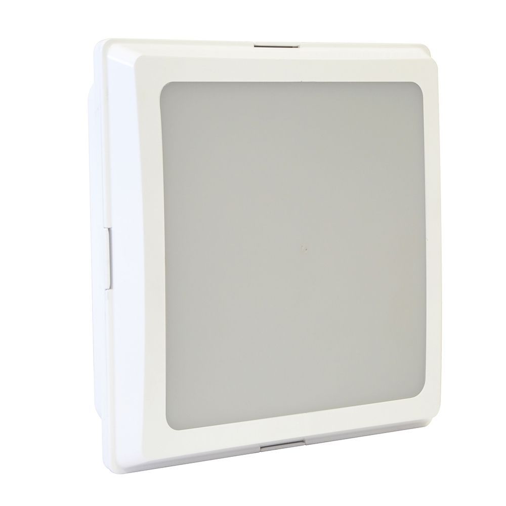 Eurolux white wall light, front view