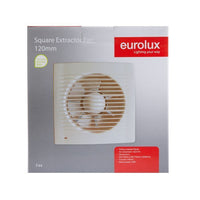 Eurolux extractor fan shown in its packaging