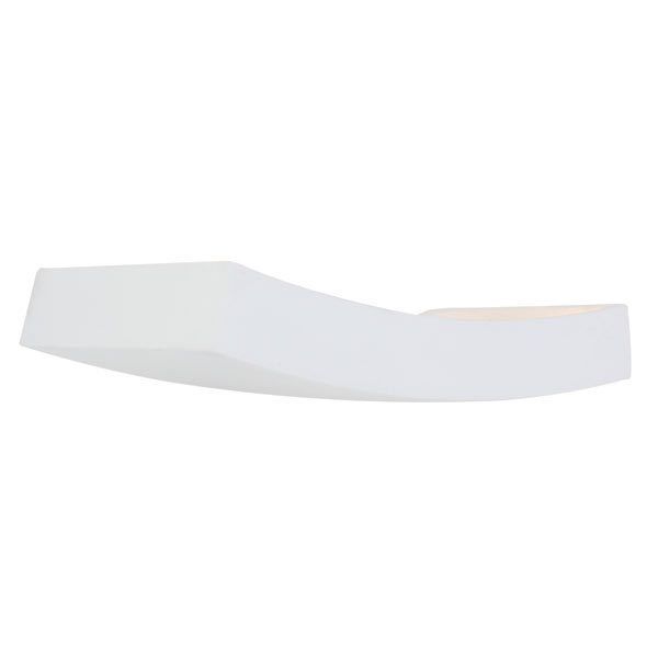 Eurolux white wall light, front view