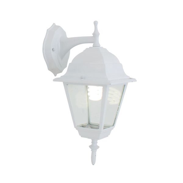 Eurolux white wall light, front view