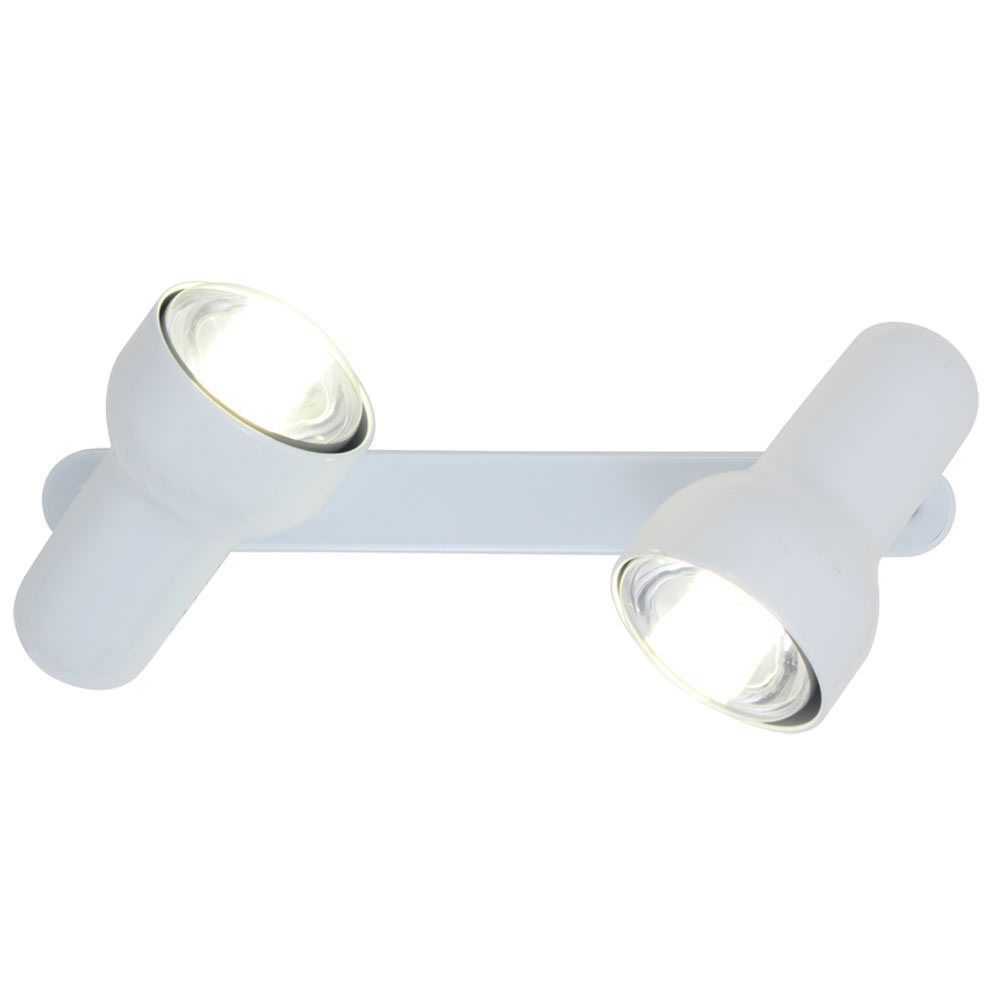 Eurolux white spotlight, front view