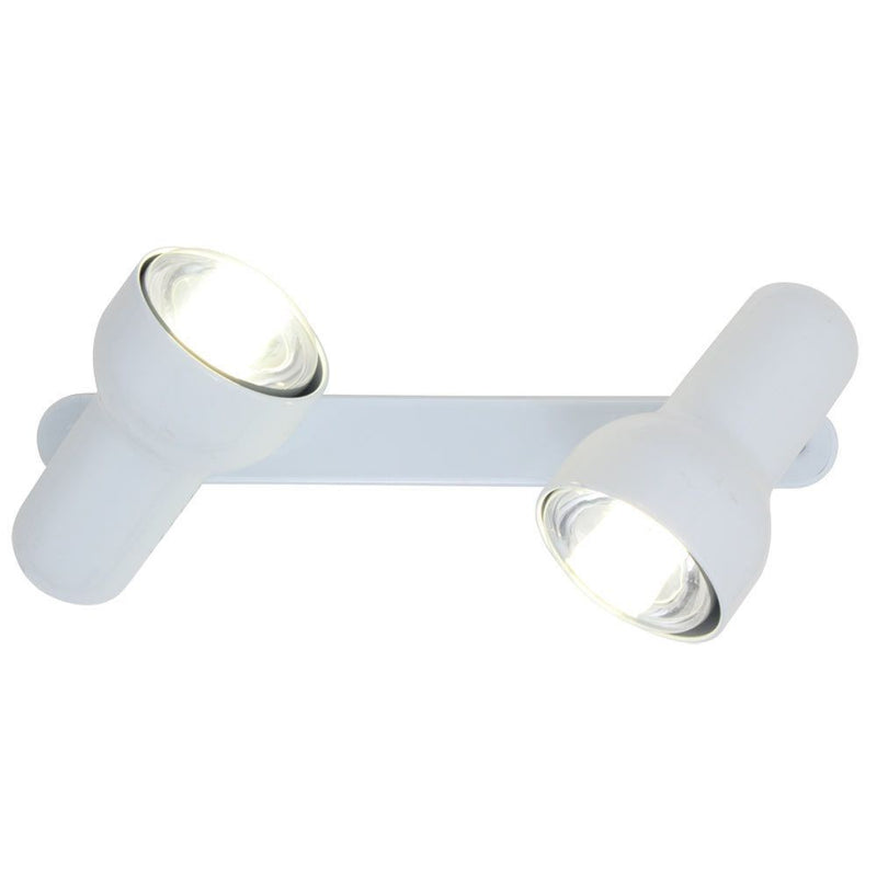 Eurolux white spotlight, front view
