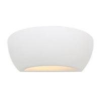 Eurolux white wall light, front view