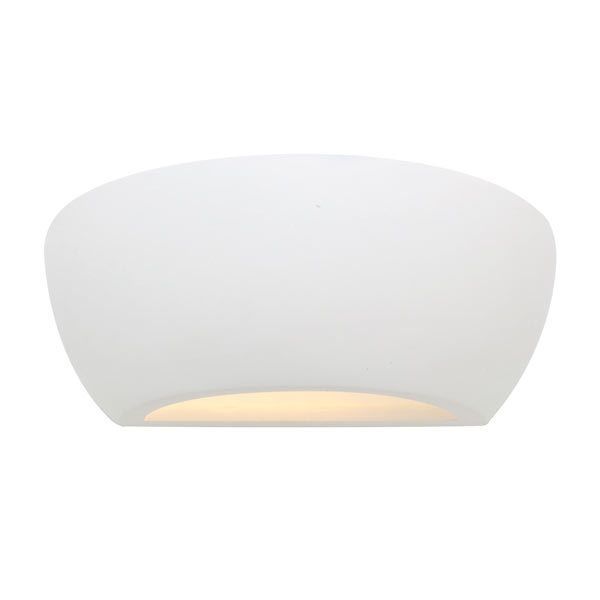Eurolux white wall light, front view