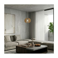 Eurolux pendant light installed and lit