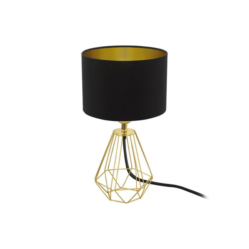 Eurolux gold table lamp, front view