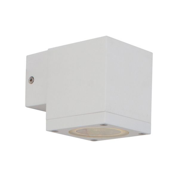 Eurolux white wall light, front view