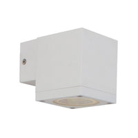 Eurolux white wall light, front view
