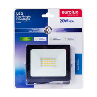 Eurolux floodlight shown in its packaging