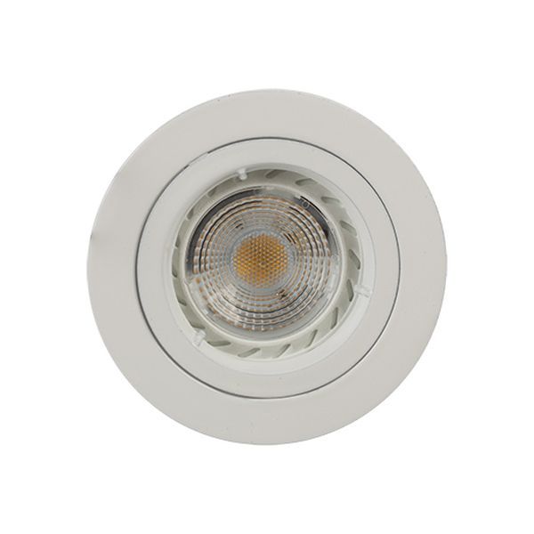Radiant white downlight, front view
