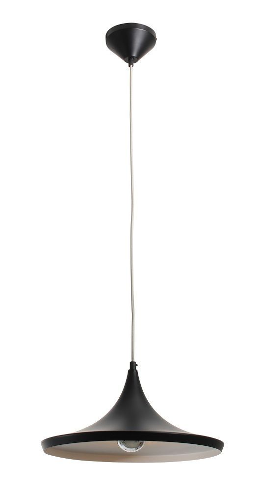 Eurolux black pendant light, front view