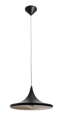 Eurolux black pendant light, front view