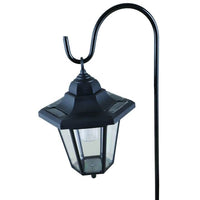 Close-up detail of the Eurolux black garden spike light