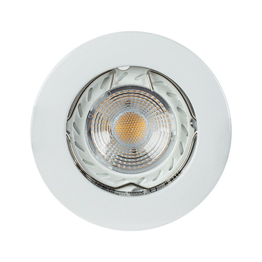 Radiant white downlight, front view
