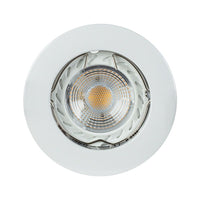 Radiant white downlight, front view