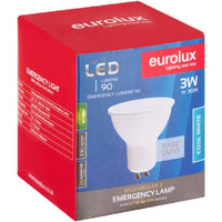 Eurolux emergency light shown in its packaging
