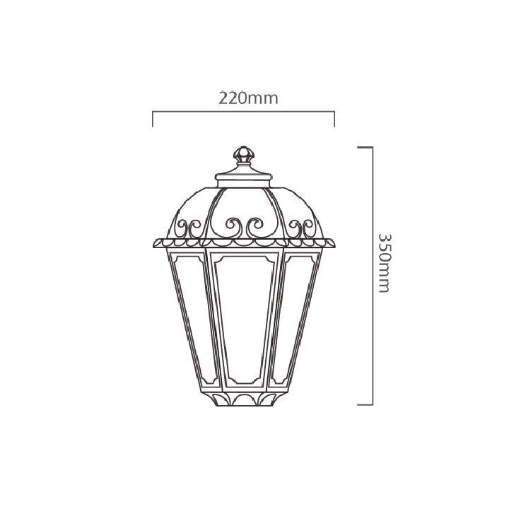 Eurolux white wall light shown in its packaging