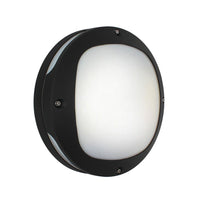 Eurolux black wall light, front view