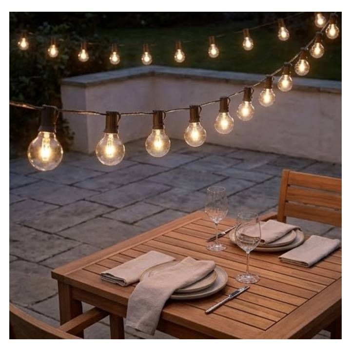 Eurolux halogen globe installed and lit
