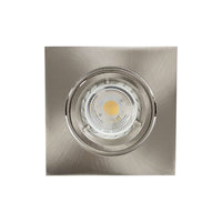 Radiant satin chrome downlight, front view