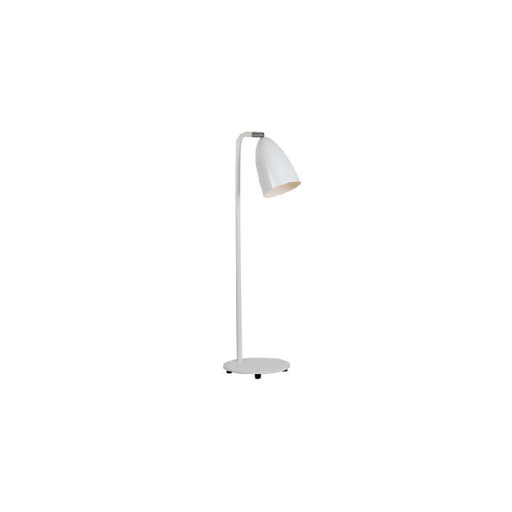 Eurolux white ceiling light installed and lit