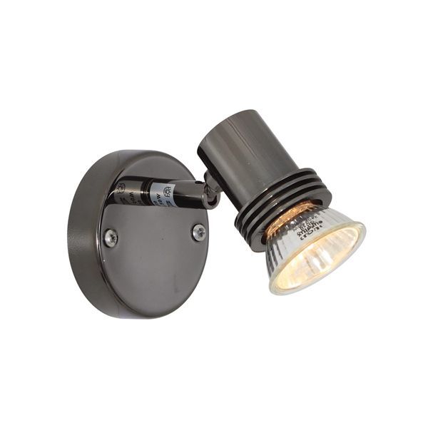 Eurolux gun metal floodlight, front view