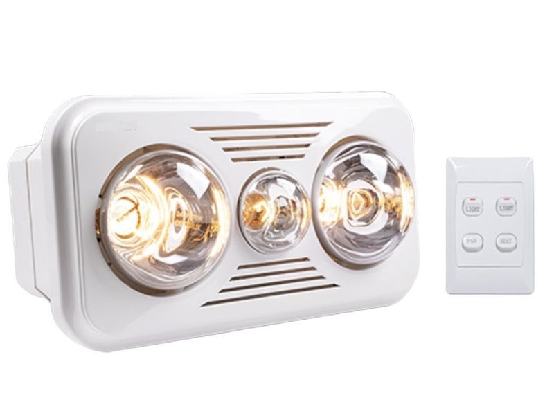 Eurolux white extractor fan, front view