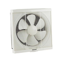 Radiant white fan, front view