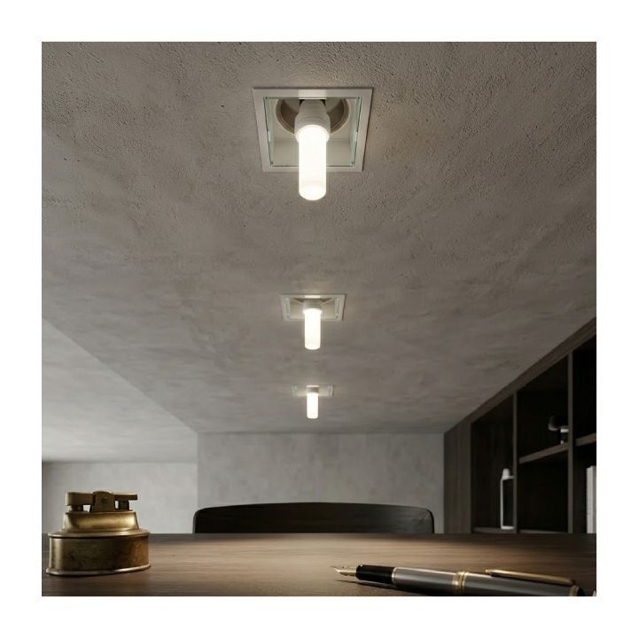 Eurolux cool white CFL globe installed and lit