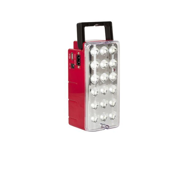 Eurolux red emergency light, front view