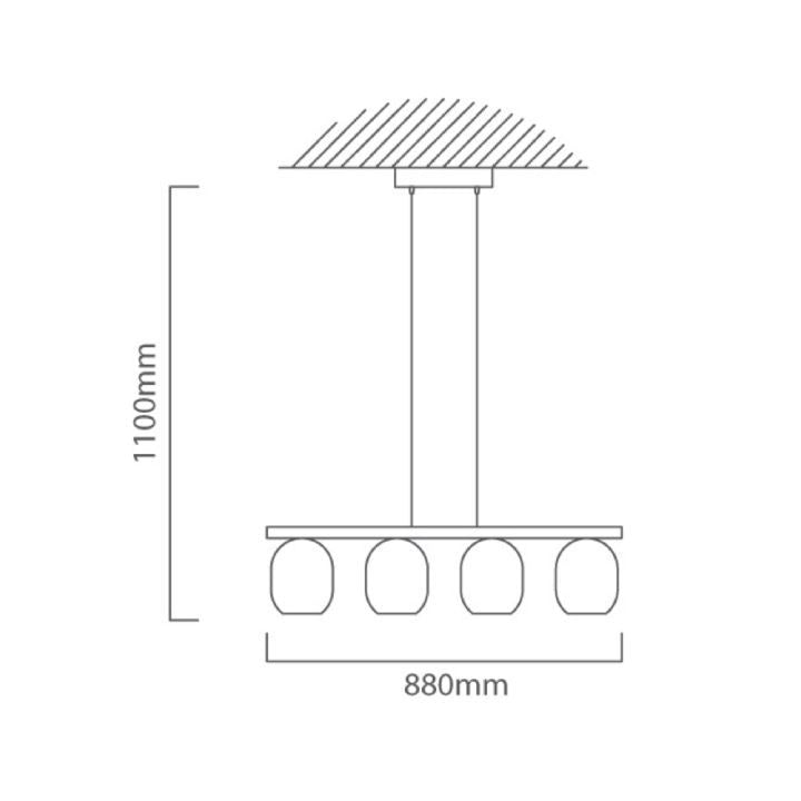 Eurolux black grey transparent pendant light shown in its packaging