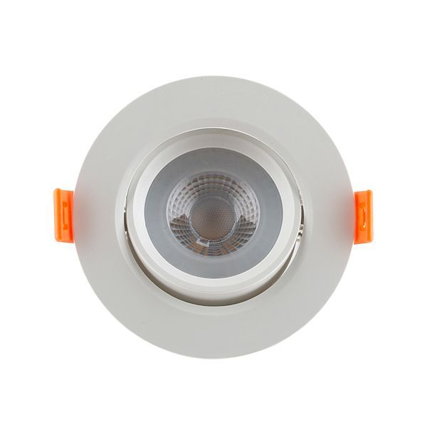 Eurolux white downlight, front view