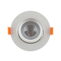 Eurolux white downlight, front view