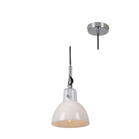Eurolux chrome pendant light, front view