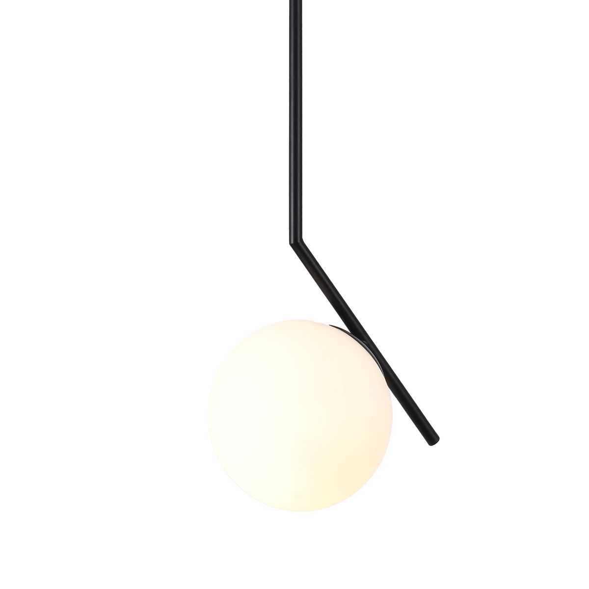 Eurolux black & white pendant light shown in its packaging