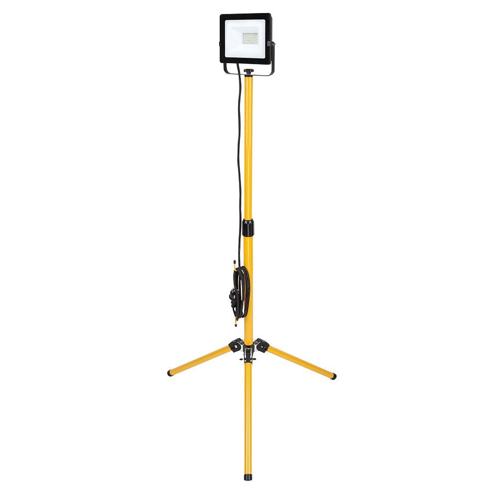 Eurolux black & yellow floodlight, front view