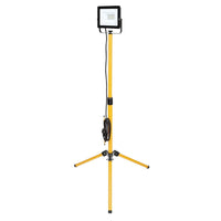 Eurolux black & yellow floodlight, front view