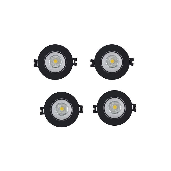 Eurolux black downlight dimensions diagram