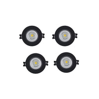 Eurolux black downlight dimensions diagram